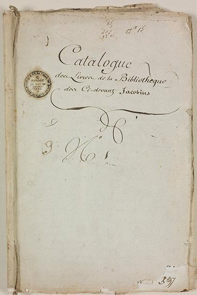 Inventaire de la bibliothèque du couvent des Jacobins